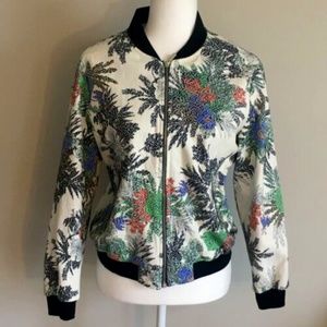 Zara floral bomber - like new